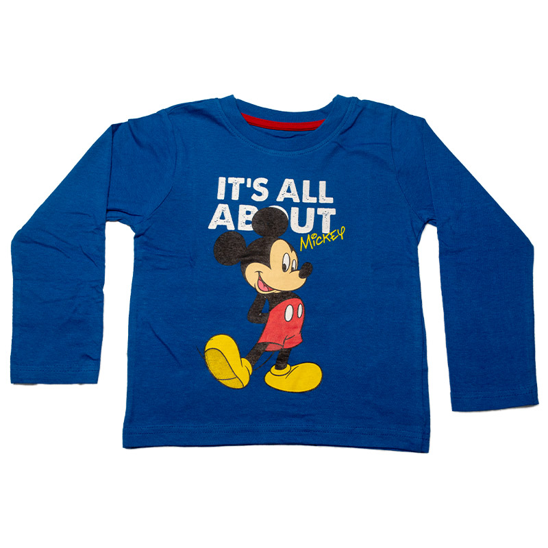 Chlapčenské tričko dlhý rukáv MICKEY modré