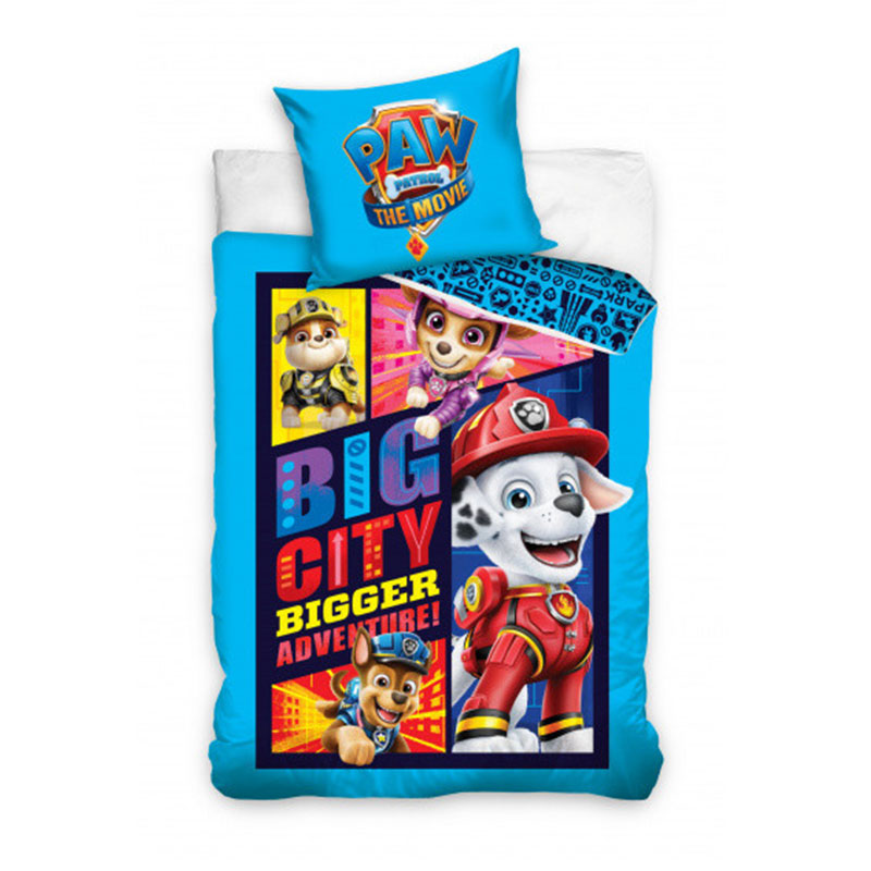 Chlapčenské posteľné obliečky PAW PATROL Big City 140x200cm/70x90cm