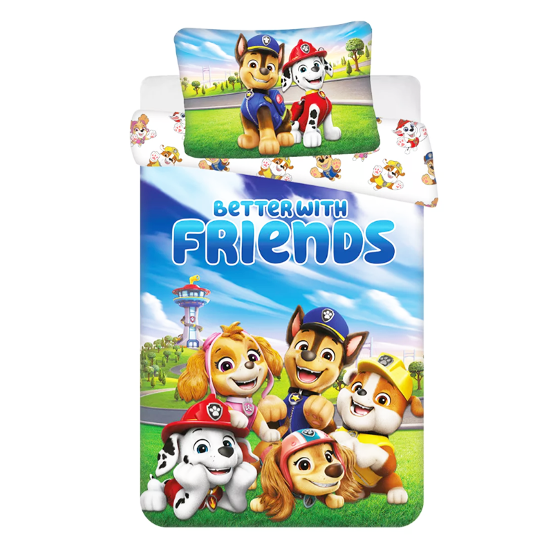 Chlapčenské posteľné obliečky PAW PATROL Better 100x135cm/40x60cm